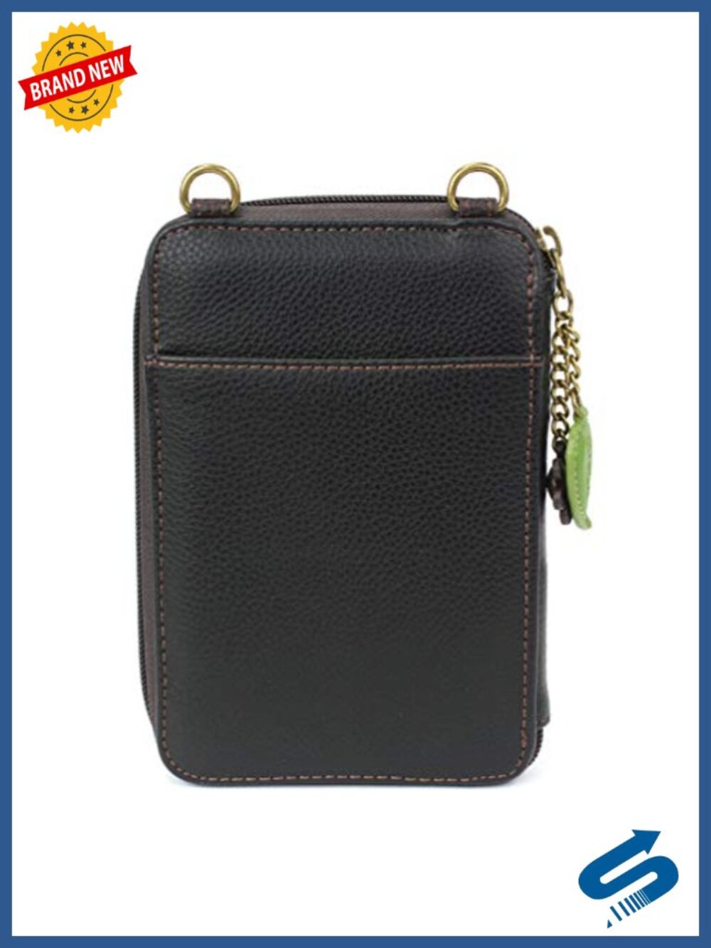 Faux Leather Wallet Crossbody Cell Phone Purse with Adjustable Strap - Picture 4 of 6